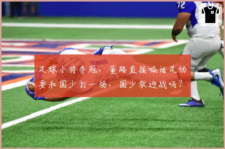 足球小将夺冠，董路直接喊话足协要和国少打一场，国少敢迎战吗？