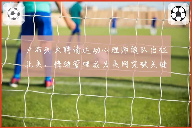 卢布列夫聘请运动心理师随队出征北美,情绪管理成为美网突破关键环节